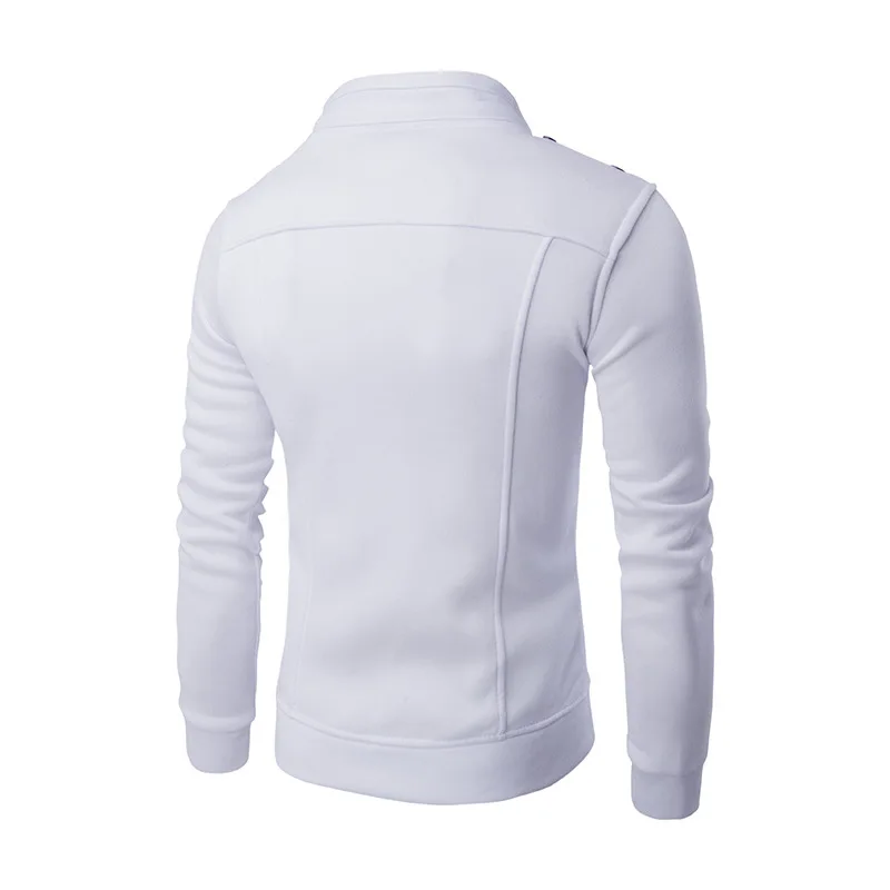 

Mens Jackets Basic Coats Solid Color Jacket Male Casual Stand Collar Cotton Coat Zipper Slim Fit Outerwear 2018 Spring Fashion