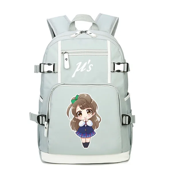 23 Мультяшный женский рюкзак LoveLive, Kawaii Back Pack, Minami Kotori, холщовые школьные сумки, Mochila Feminina, рюкзак для ноутбука, большая сумка для книг - Цвет: 23