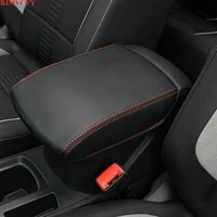 bjmycyy car styling interior trim for automobile armrest case decorative sleeve accessories for 2017 2018 volkswagen vw t roc t