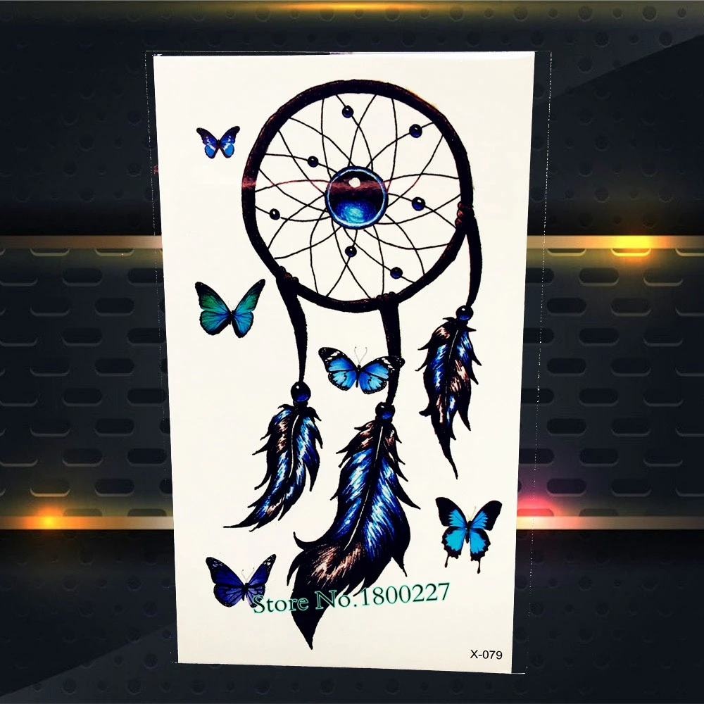 Золото Кружево бабочка временные татуировки Для женщин Средства ухода за кожей