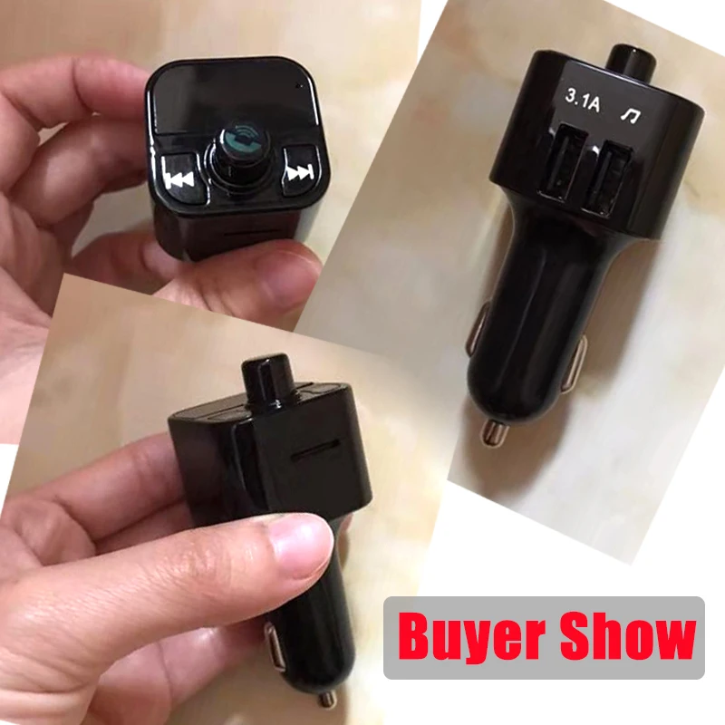 JINSERTA Автомобильный Bluetooth MP3 плеер FM передатчик Hands Free комплект беспроводной Bluetooth аудио адаптер TF Музыка двойной USB зарядное устройство