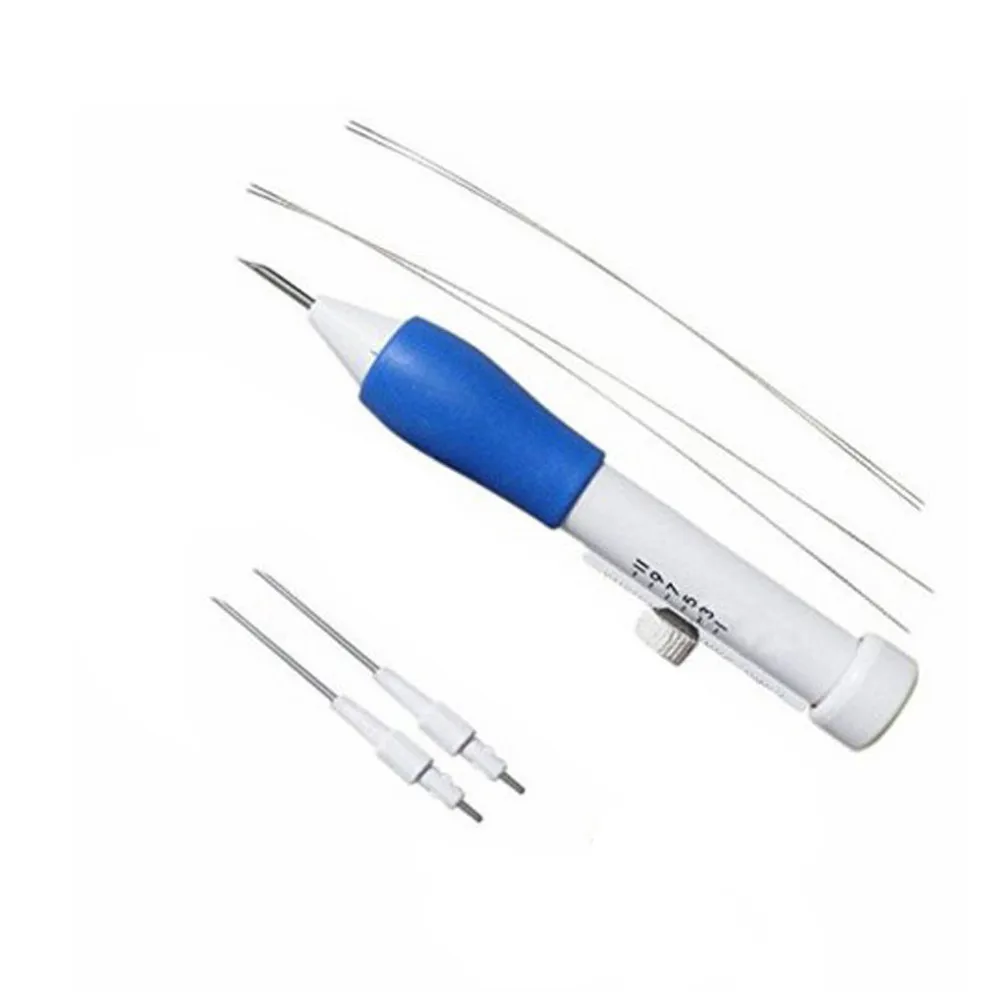 

Magic Embroidery Pen Punch Needle Set 3 Needles 2 Threaders Craft Tool for Embroidery DIY Needle Sewing Accessories