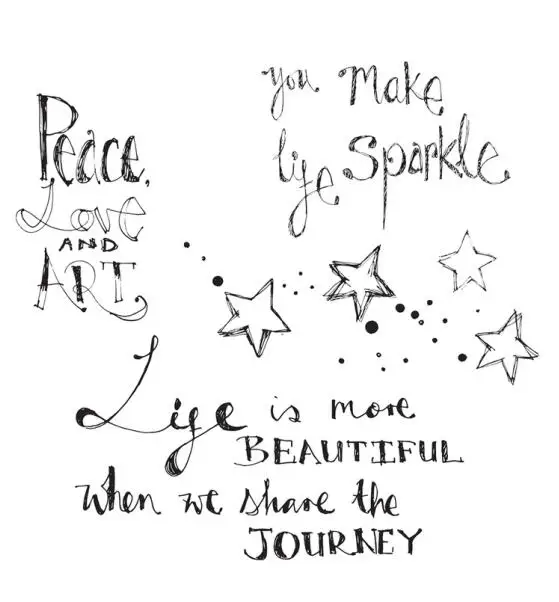 Прозрачные штампы Wish star/Силиконовые печатные печати для скрапбукинга