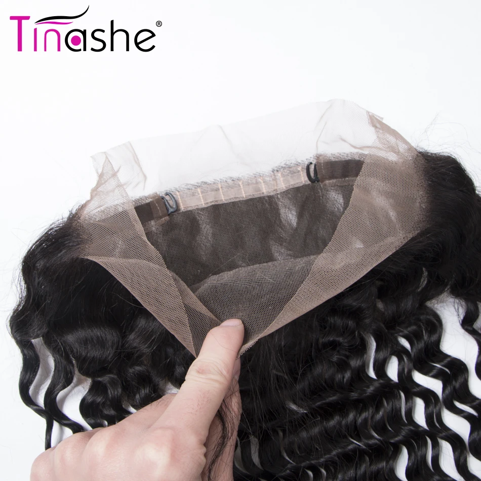 Tinashe волосы 360 Кружева Фронтальная Закрытие бразильские свободные глубокая волна