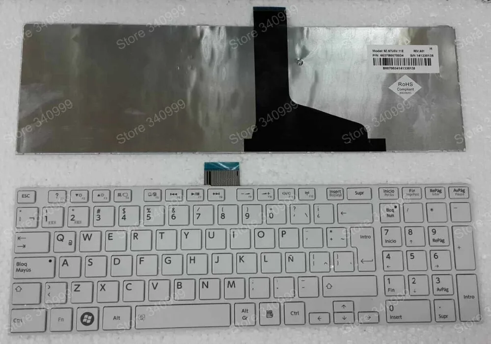 Бесплатная доставка клавиатура для Toshiba Satellite L970 L970D L975 L975D L950 L950D L955 L955D белая с