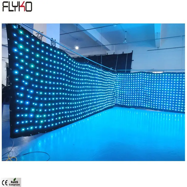 Flyko отличная огнестойкая полноцветная бархатная Двухуровневая светодиодная