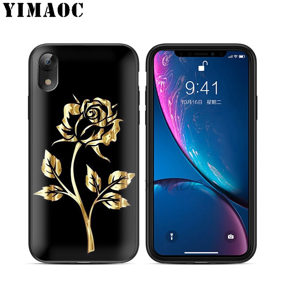 YIMAOC Markul Rapper Soft TPU Black Silicone Case for iPhone X or 10 8 7 6 6S Plus 5 5S SE Xr Xs Max |
