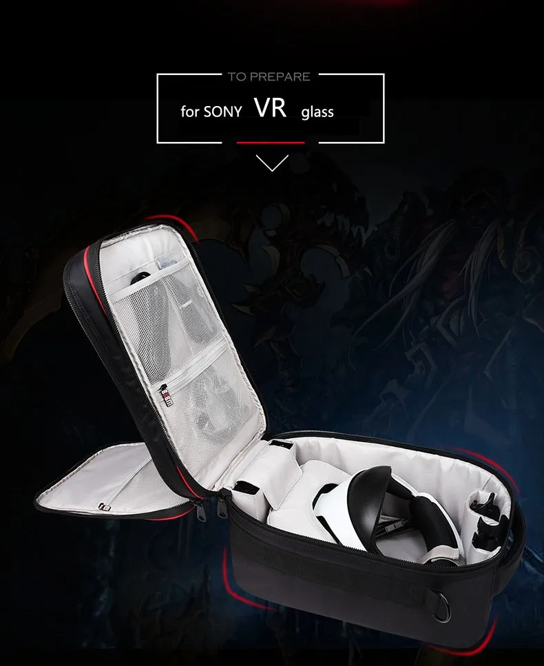 BUBM сумка для PS VR виртуальной реальности 3D очки сумка коробка PSVR VR очки сумка для хранения Органайзер защита для VR гарнитура чехол для переноски