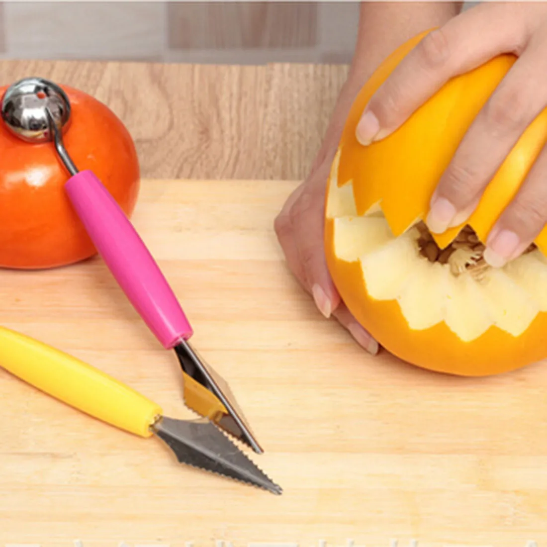 2-в-1 нож для резьбы в виде фруктового шара с двумя головками киви фрукты водный