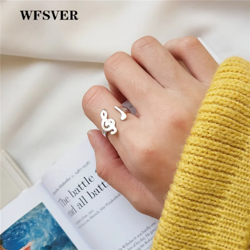 WFSVER 925 Стерлинговое модное серебряное кольцо для женщин в Корейском стиле