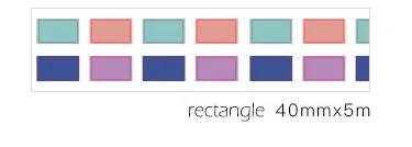 rectangle 40mmX5m 15/40 мм* 5 м Kawaii персик любовь васи ленты наклейки Скрапбукинг клейкой ленты школьные канцелярские принадлежности дневник Bullet Journal sl2000 - Цвет: rectangle 40mmX5m