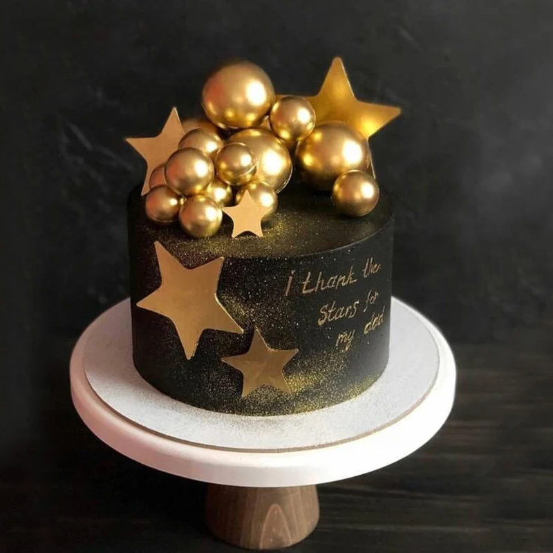 5 pcs/lot lovely gold ball cake topper birthday cup decoration baby shower kids party wedding favor supplies | Дом и сад