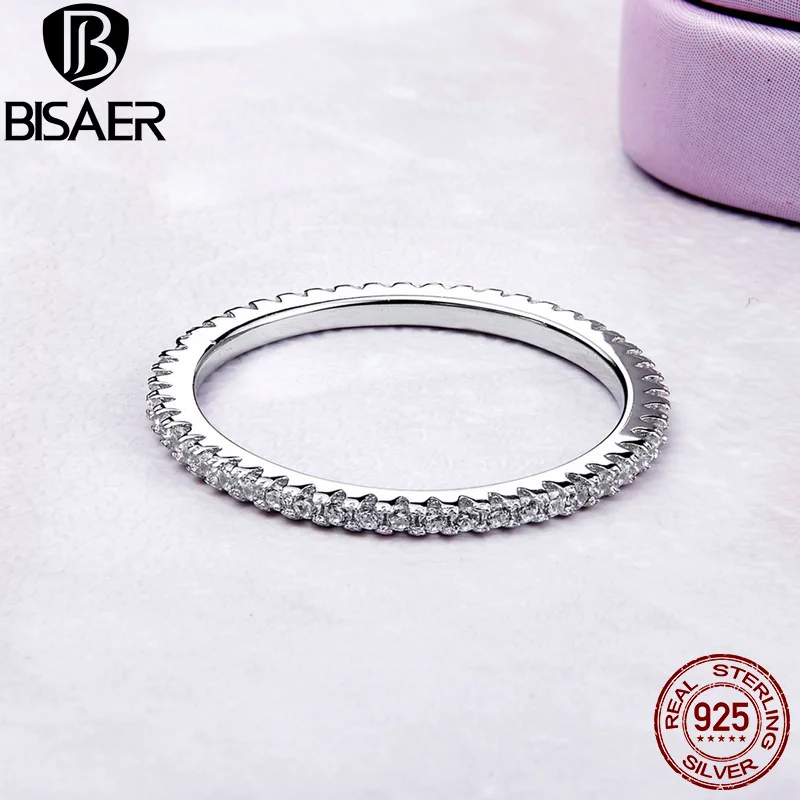 Женское составное кольцо из серебра 925 пробы с прозрачным фианитом|rings for women|ring
