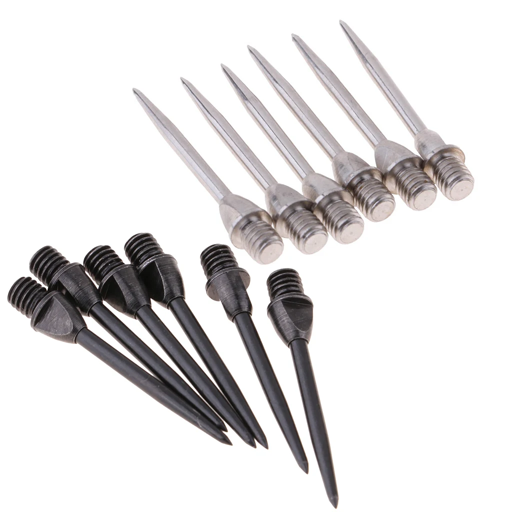 12 шт. бороны Дротика s Сталь конвертер очков из мягкого пластика запасной дротик