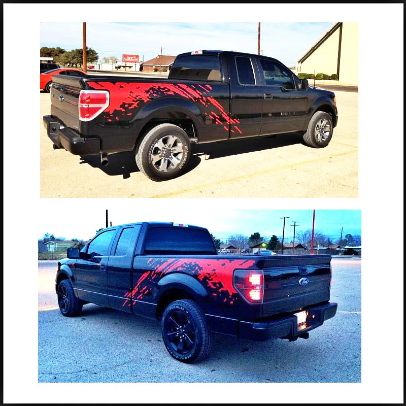 Подходит для Ford FORD F150 RAPTOR 2009 2014 автомобильные наклейки Mudslinger боковое тело задний
