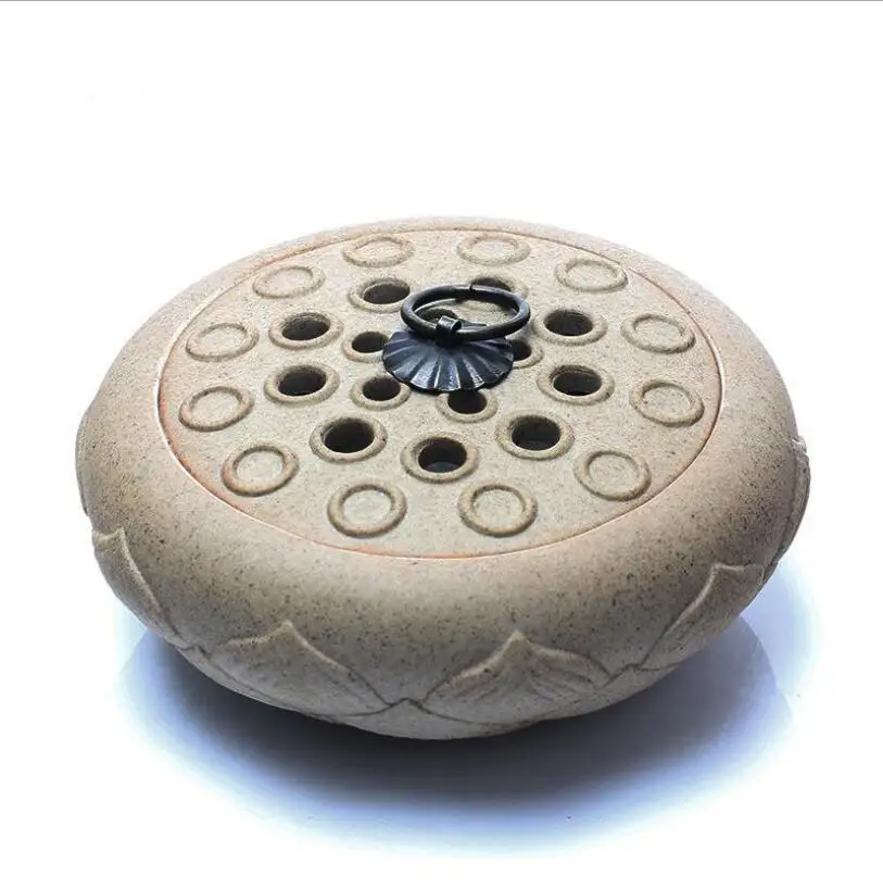 Керамическая курильница в античном стиле с лотосом для домашнего декора|incense