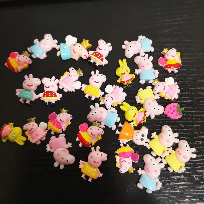 Pig 100 Pieces 100 шт слизи Амулеты с конфетами сахарный шоколадный торт смолы плоские с оборота бусины для слаймов для украшения скрапбукинга поделки своими руками - Цвет: Pig 100 Pieces