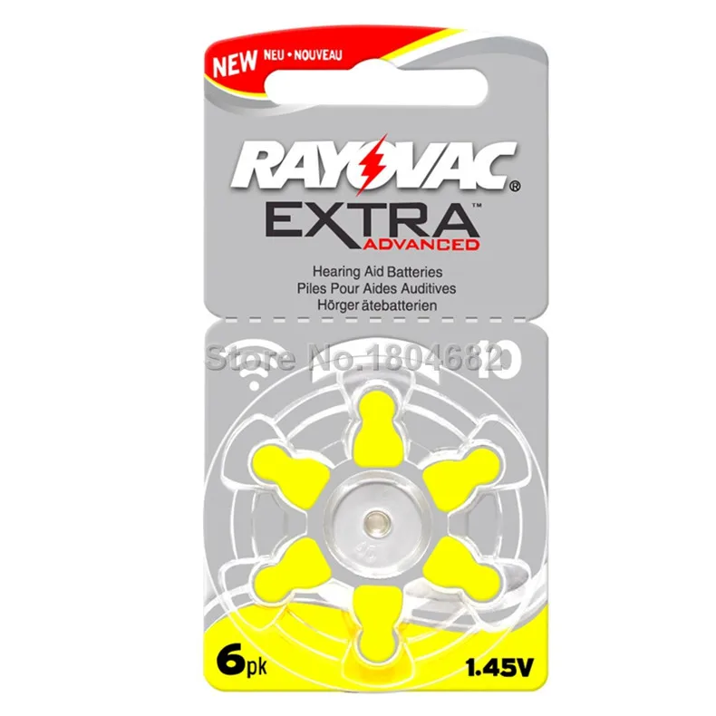 Батарейки для слухового аппарата RAYOVAC A10 10A 10 PR70 60 шт.|hearing aid batteries|rayovac extrapr70 battery |