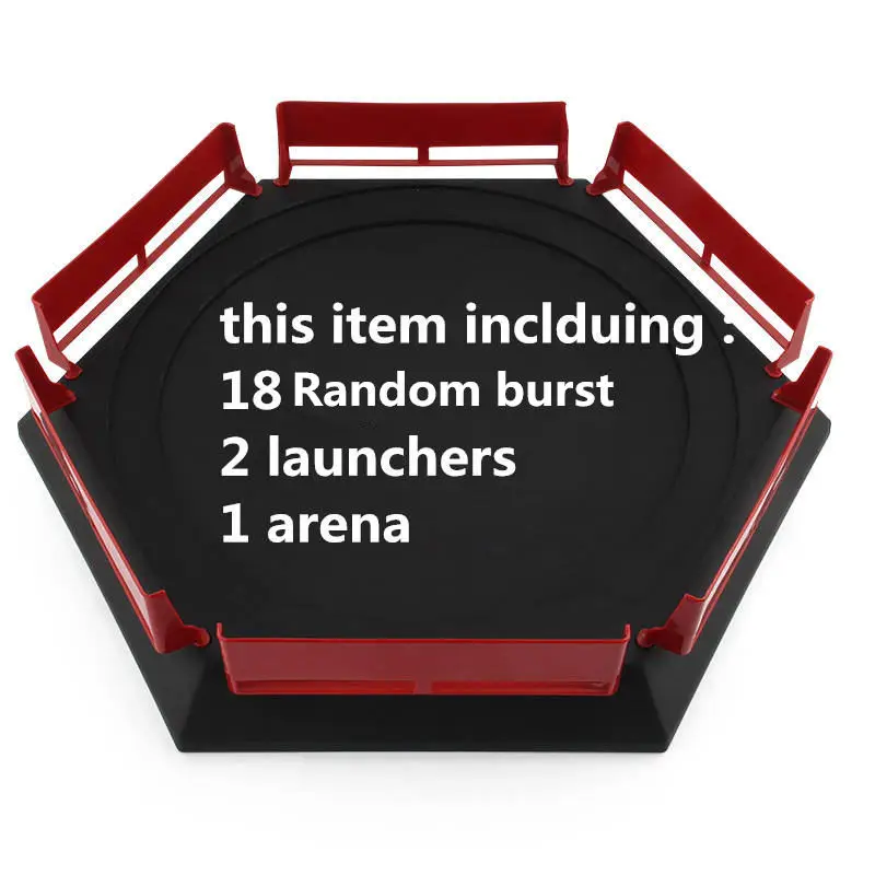18pcs Random burst Все модели пусковых устройств Beyblade Burst игрушки со стартером и ареной Bayblade Металл fusion Бог волчок Bey Blade лезвия игрушки - Цвет: 18pcs Random burst