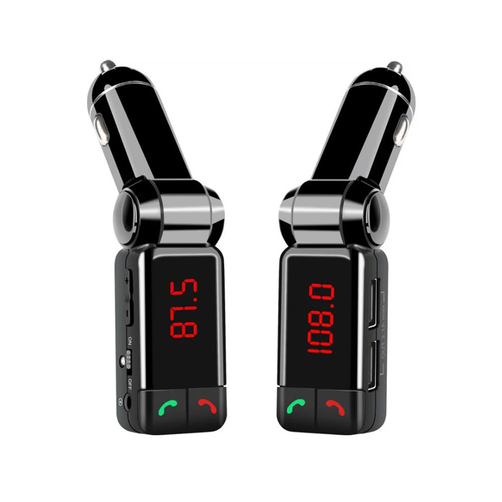 BC06 ЖК-дисплей Автомобильный Bluetooth mp3 аудио плеер fm-передатчик Handsfree Dual USB