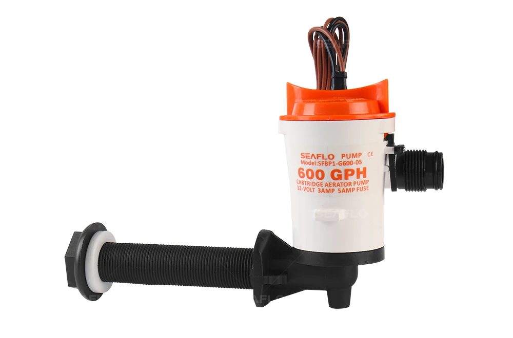 SEAFLO 600GPH 12В 600gph Livewell Live Well лодочный резервуар аэратор угловой откачивающий