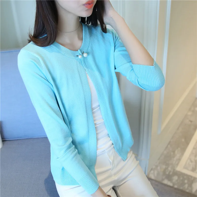 Выберите пять цветов модный без пряжки трикотажный кардиган для женщин новый