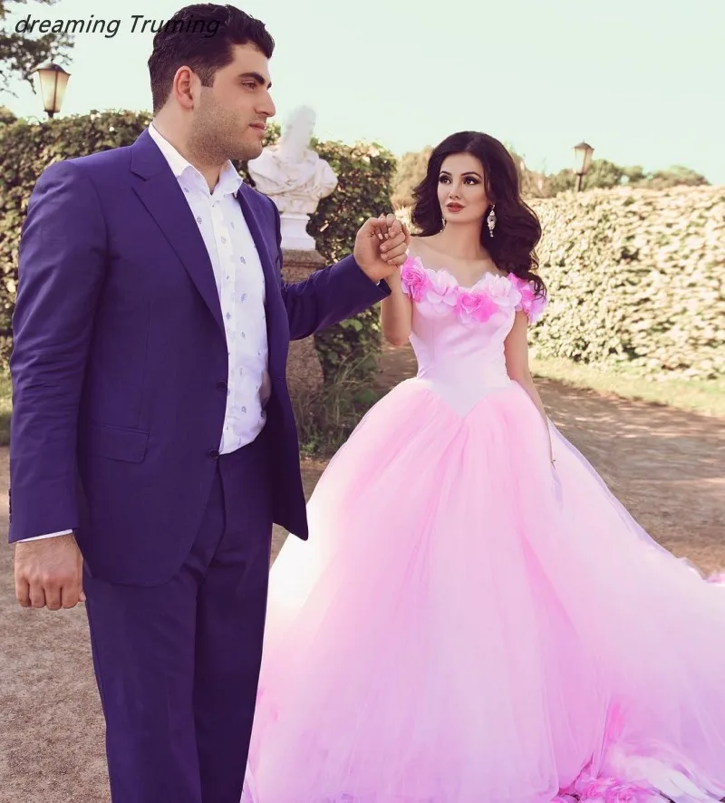 same as picture Розовые платья Quinceanera с 3D Цветочные Платья с цветочным принтом; для сладких 16 принцессы с юбкой из тюля; платье для балла маскарада платье для выпускного вечера - Цвет: same as picture