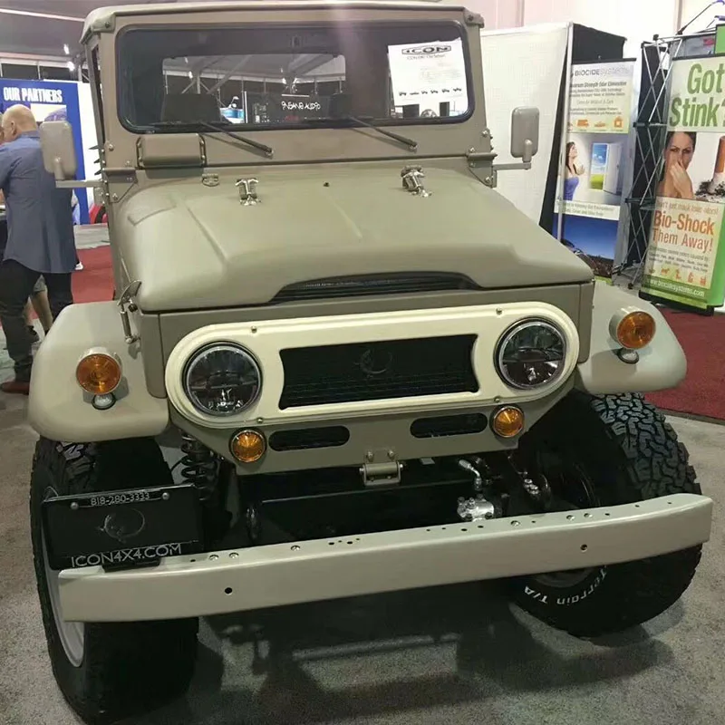 Пара 7 дюймовый светодиодный фары с янтарем поворотник для lada niva 4x4 suzuki samurai " H4 Hi/короче спереди и длиннее сзади)/луч фары для ваз 2101