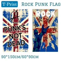 punk rock flag and banner 90x150cm 3x5ft banner polyester music bar band home office flag