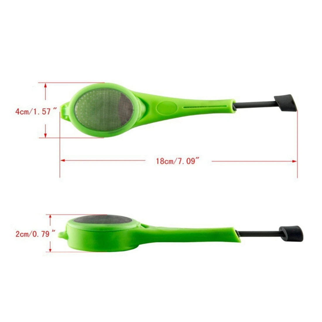 Green Силиконовый ситечко для чая с горячим здоровым вкусом, миксер, измерительный фильтр для чая, кофе, чайник - Цвет: Green