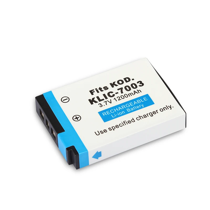 3.7V 1200mAh KLIC-7003 Rechargeable Digital Camera Li-ion Battery Pack KLIC 7003 KLIC7003 For KODAK M420 V1003 Z950 | Электроника