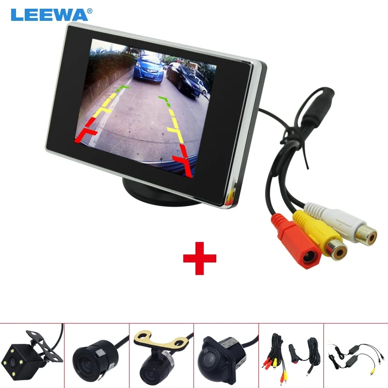 Автономный ЖК монитор LEEWA с камерой заднего вида 3 5 дюйма 2 4 ГГц|lcd tft monitor|tft lcd monitortft