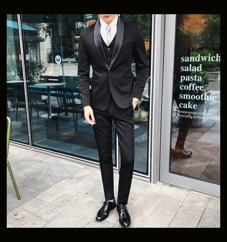 Белый костюм для мужчин для свадьбы Slim Fit Terno Completo 3 шт. мужские формальные костюмы смокинг черный Ternos костюм Homme Heren Pakken