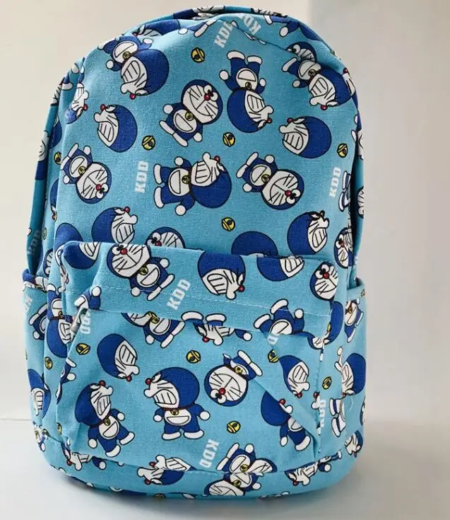 As Picture IVYYE Doraemon серия Модные холщовые Рюкзаки Мультфильм школьный рюкзак повседневные студенческие сумки дорожный ранец унисекс Новинка - Цвет: As Picture