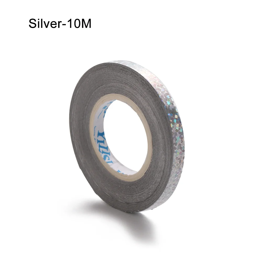 1 Roll10M Silver 5/10/возможностью погружения на глубину до 30 м лента для воздушных шаров рулон фольга, латекс воздушные шары украшения Свадебные украшения подарочной коробке декора на день рождения, фестиваль, вечерние Supplie - Цвет: 1 Roll10M Silver