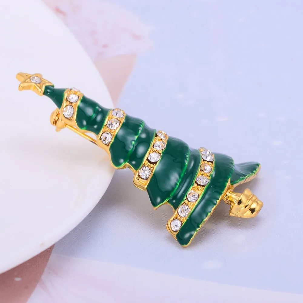 Модные рождественские аксессуары для женщин винтажные булавки воротника с