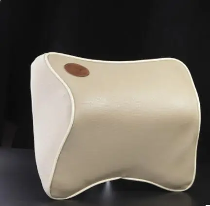 Beige Dongzhen 1X Автомобильная подушка с эффектом памяти, ткань для шеи, подголовник, автомобильный чехол, подушка для сиденья, подголовник, аксессуары для шеи - Цвет: Beige