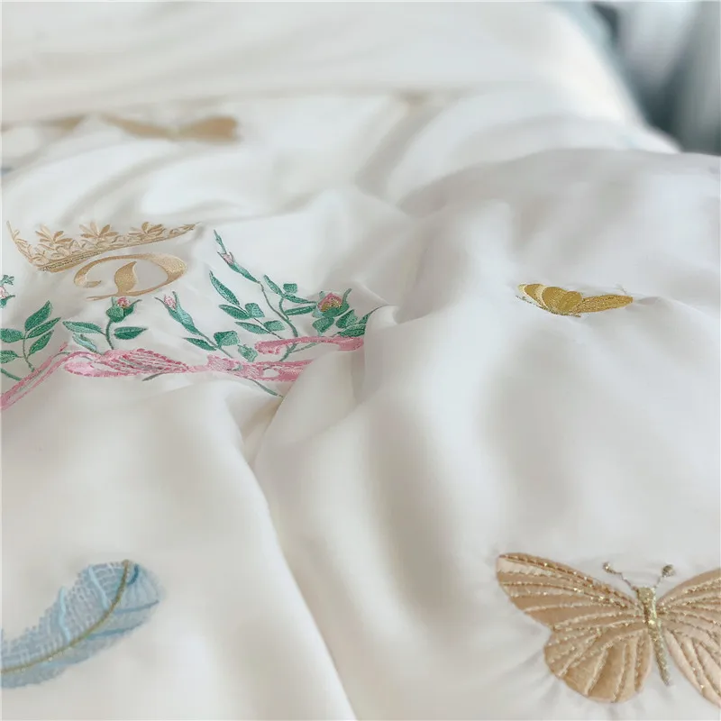 2019 новый продукт с отделкой &quotБабочка&quot 4 шт комплект постельных