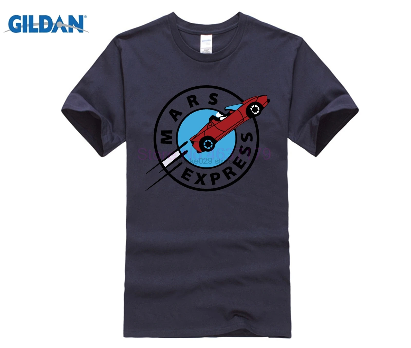 Funny Mars Express T Shirt Men Starman SpaceX T-Shirt Elon Musk Falcon Heavy Premium Cotton Boys Tesla Roadster Tops Tee | Мужская