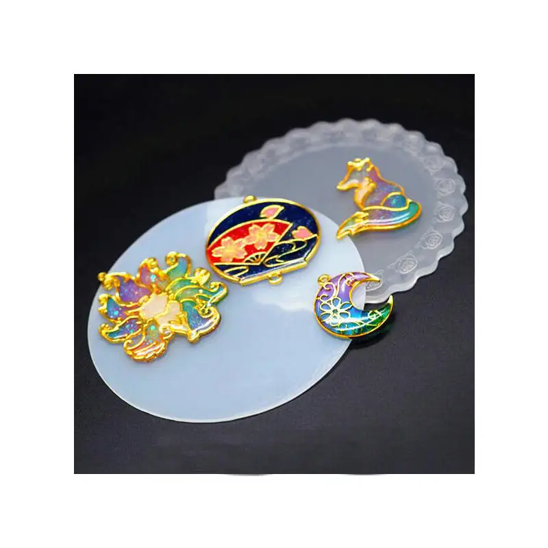 Подвеска силиконовая для изготовления украшений прозрачный кружевной коврик из