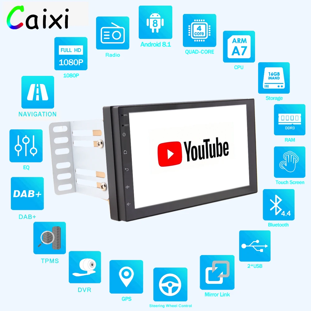 2Din автомобильный мультимедийный плеер RAM2G ROM32G 2 din android радио автомобильный Радио Универсальный Автомобильный плеер для Nissan Toyota Kia Suzuki