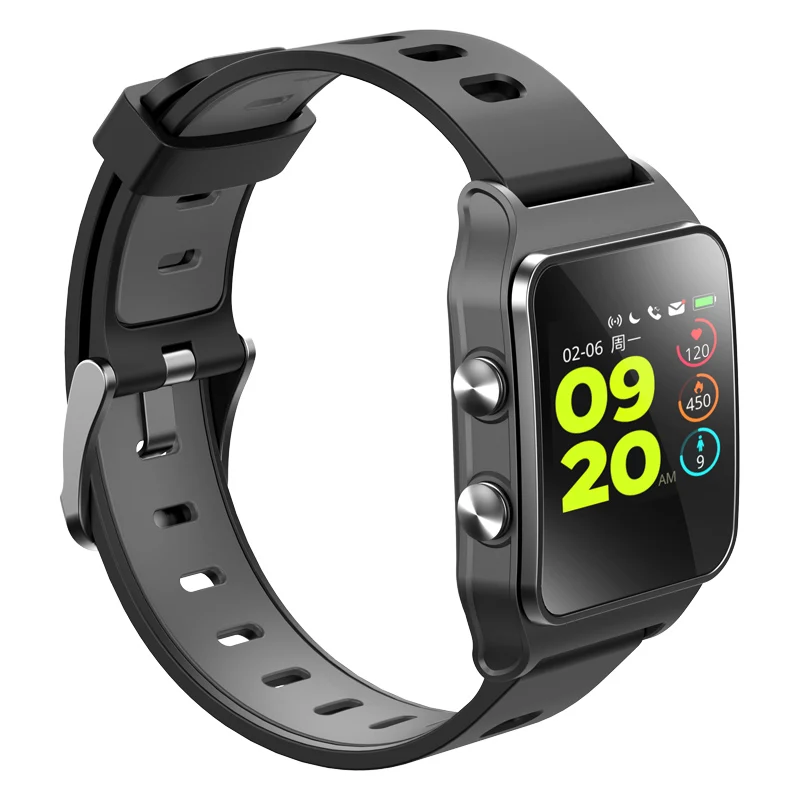 Black WQ P1C Bluetooth Смарт-часы gps спортивные часы для плавания 50 м водонепроницаемый динамический Пульс фитнес-трекер gps умные часы для мужчин/женщин - Цвет: Black