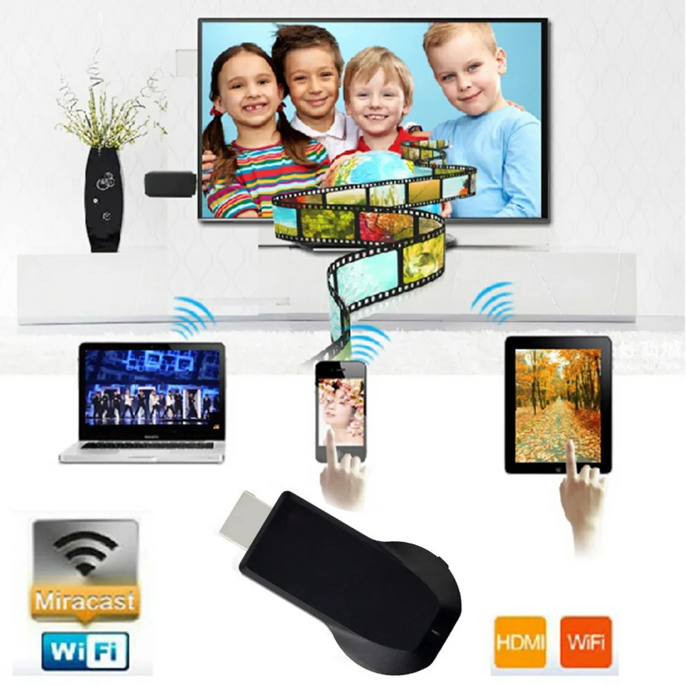 HD 1080P AnyCast TV Stick Адаптер для Smart Wifi Дисплей лучше чем cast Chromecast iOS Android система