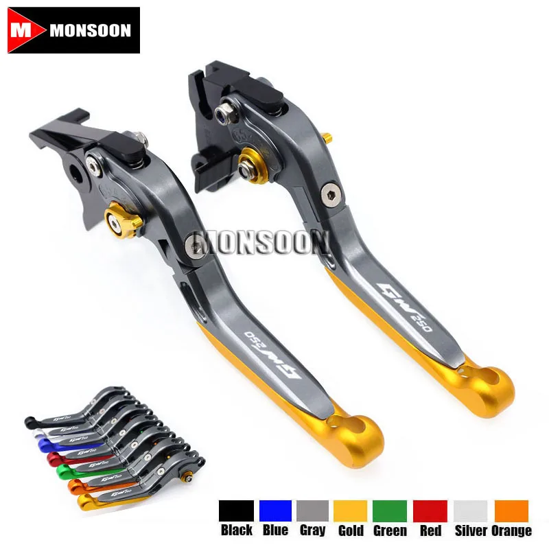 Складные выдвижной сцепные ручки для мотоциклов с логотипом GW250 SUZUKI GW 250 INAZUMA 2011-2013