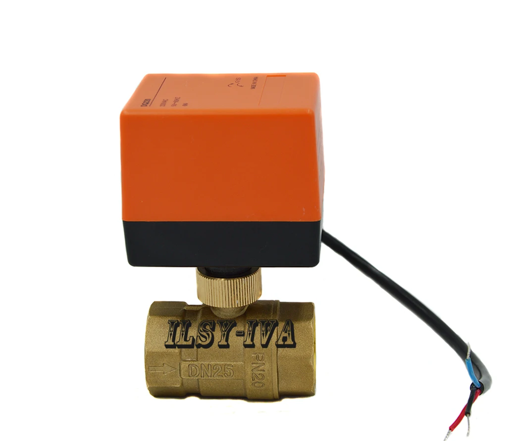 DN20 DN25 латунный электронный мяч с полным отверстием AC24V/AC 220V 2 ходовой