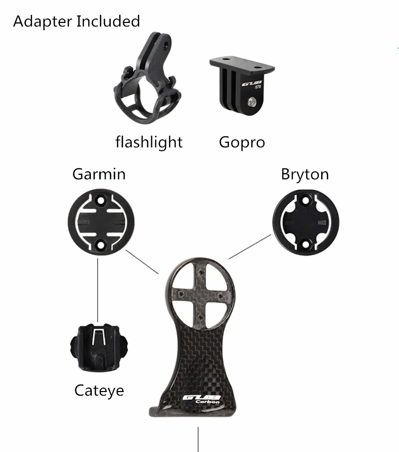 Держатель для велосипеда из углеродного волокна компьютера Garmin Cateye Bryton