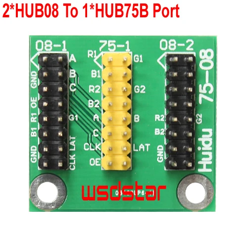 2 * HUB08 до 1 HUB75B порт только для sup-порта HD HUIDU светодиодная карта управления HD-U62 HD-U63