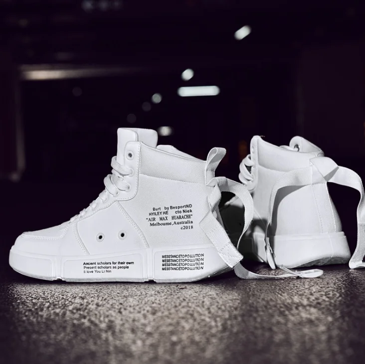 XEK Mens Casual Shoes Autumn Breathable Light Sneakers Footwear Fashion 2018 ins high top shoes men comfortable ZLL463 |