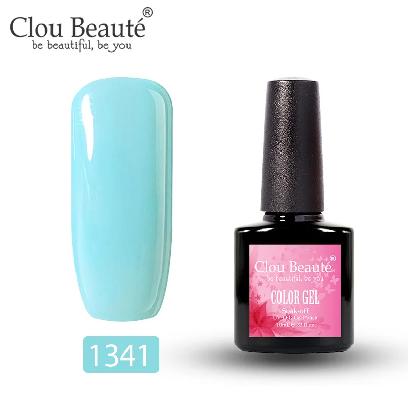 Clou Beaute УФ-гель для ногтей основа и верхнее покрытие лак для ногтей Набор для маникюра геллак Полупостоянный Гибридный праймер гель лак - Цвет: 1341