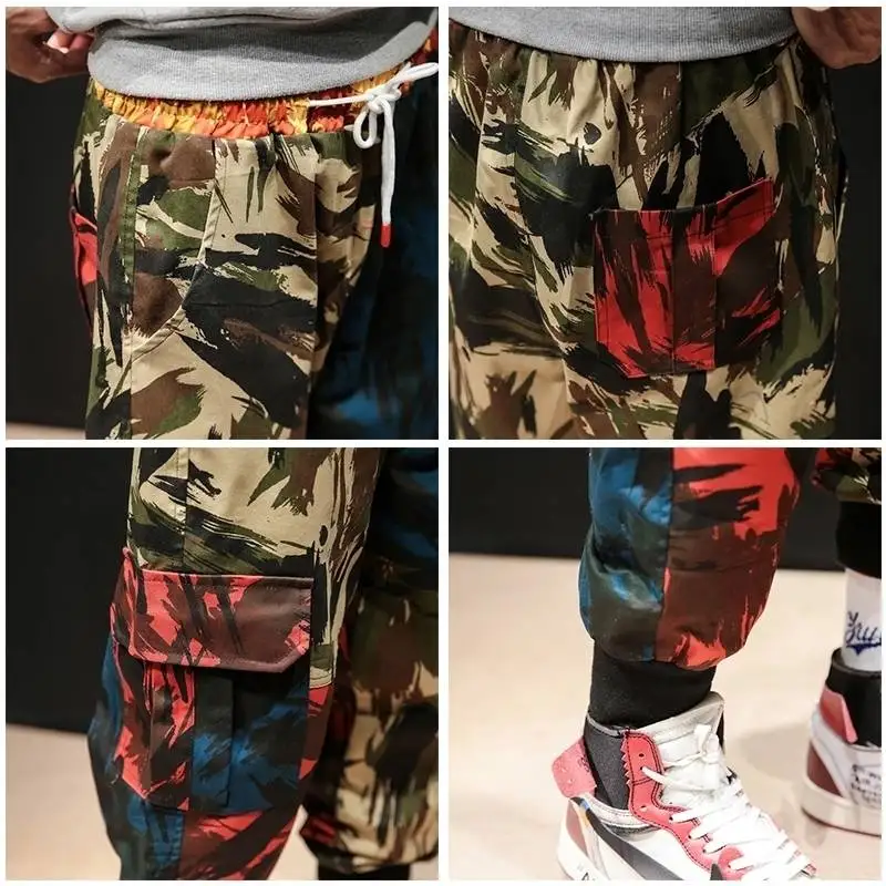 

6XL Hip Hop Cargo Pants Man Patchwork Japanese Streetwear Joggers Pants Males Fashion Harem Pants Casual Harajuku Sweatpants